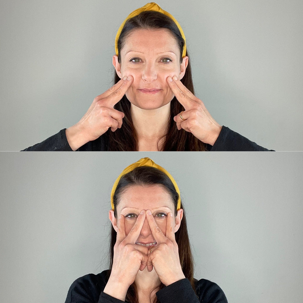 ROMINA CIAFFI che pratica il Face Yoga