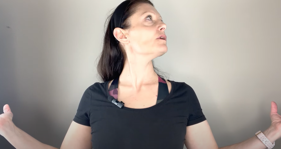 Load video: Face Yoga video to reduce bags and dark circles.
